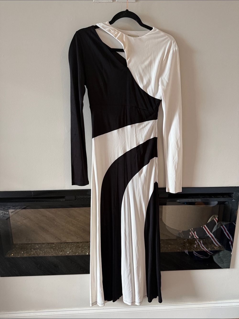 FARM RIO long sleeve midi dress